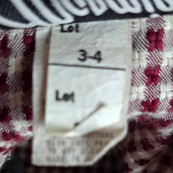 MARMIE WEST (3/4) Vintage 2Pc. Career Suit Burgundy white Gold Button Detail - Picture 10 of 10